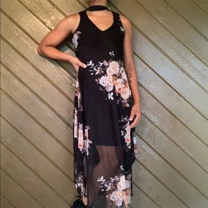 Rosy sheer goth dress MD